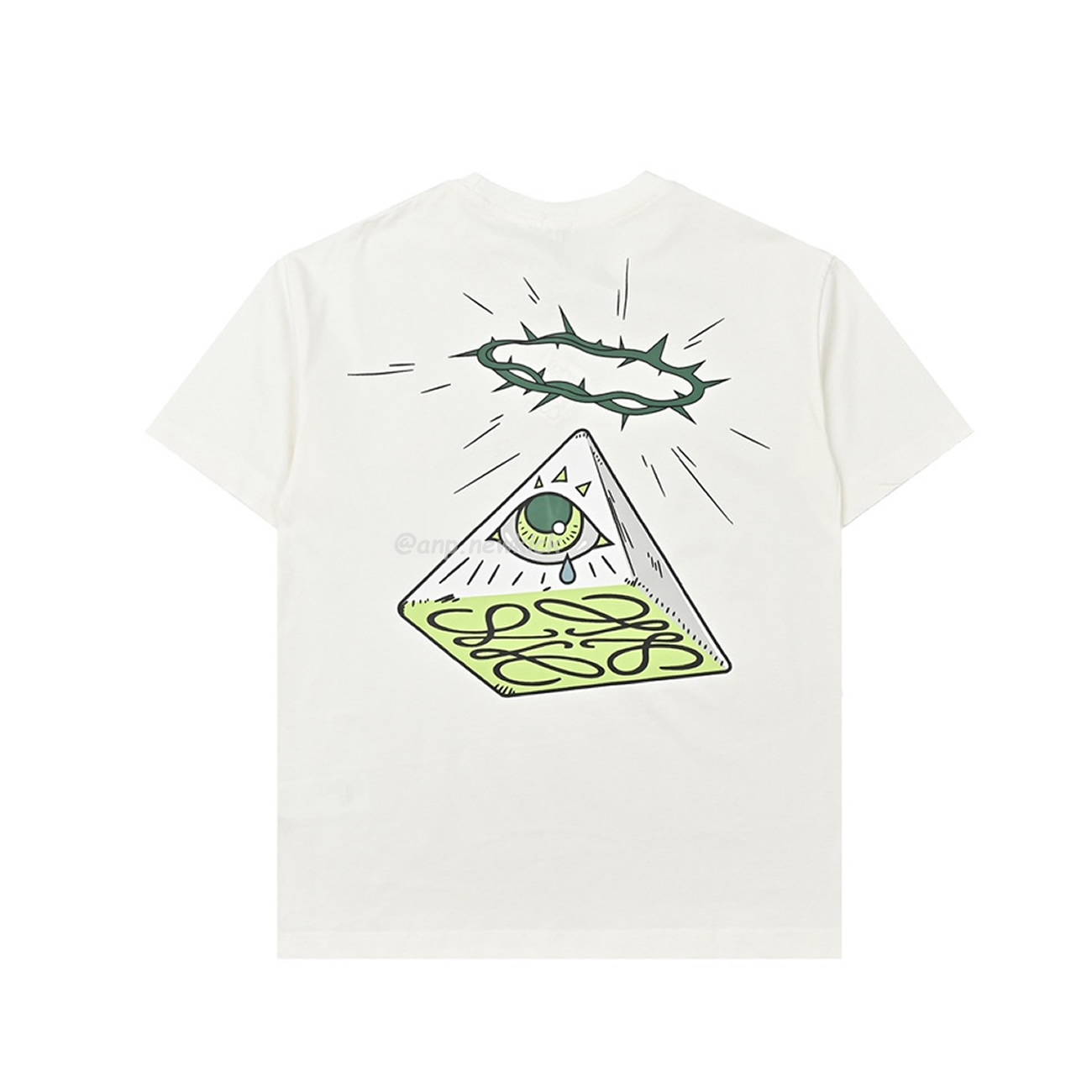 Loewe Angel Eye Printed White T Shirt (8) - www.newkick.vip